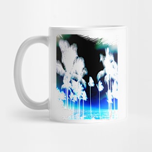 Funky Palm Trees Basic Simple Tee Mug